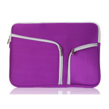 Purple Fashion Handle Travel Pouch Tote Laptop Bag